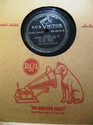 Padwa Paganini Variations / Chopin Three Etudes FIRST PIANO QUARTET RCA 46-0010 - Image 1 of 4