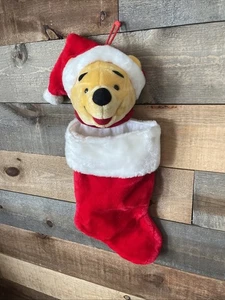 Vintage Disney Santa's Best Winnie the Pooh Collectible Christmas Stocking - Picture 1 of 4