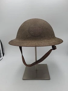 WWI Helmet Medic Brodie Doughboy M1917A1 Insert Chin Strap England Red Cross - Picture 1 of 8