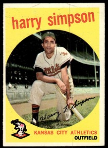 1959 Topps Harry Simpson Kansas City Athletics #333