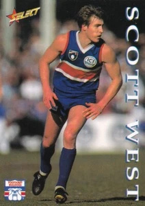 AFL 1995 Select Western Bulldogs - Scott West Card No.66 of 250 - Picture 1 of 2