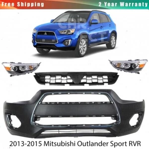 Front Bumper & Grille Assembly Kit For 2013-2015 Mitsubishi Outlander Sport RVR - Picture 1 of 12