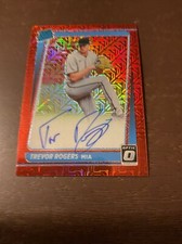 2021 Panini Donruss Miami Rookie Trevor Rogers Color Mojo Prizm Auto/Number Card