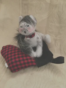 Annalee 4" Winter Woods Tiger Kitty Cat -NWT-2022 #760222 - Picture 1 of 3