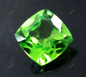Flawless 10.70 Ct Natural Green Peridot Cushion Cut Certified Loose Gemstones - Picture 1 of 6