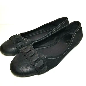ECCO Ballerinas schwarz Gr. 41 Leder Ober- und Fußbett Gummi Laufsohle 129232 - Bild 1 von 9