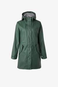 Horze Dania Women's PU Rain Coat with Jersey Lining - Cilantro Green - Picture 1 of 7