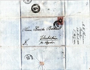 Stamps, Poland: Cover dated 12/11/1871. Russia stamp Fi (Mi) 21x, Cyryllic canc. - Picture 1 of 4