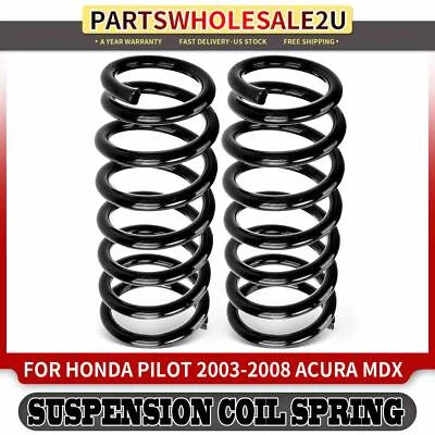 Juego de 2 muelles helicoidales laterales traseros para Honda Pilot 2003-2008 Acura MDX 2003-2006 Foto 1 de 4