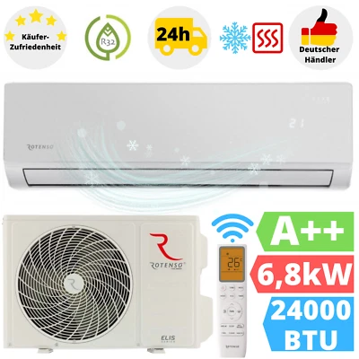 Rotenso Elis Silver Klimaanlage 24000BTU Klimagerät Inverter Klima WLAN 6,8 kW - Bild 1 von 4