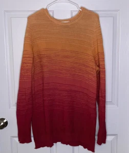 Chaps Ralph Lauren Sweater Women’s Size 1X Pullover Cotton Colorful - Picture 1 of 4