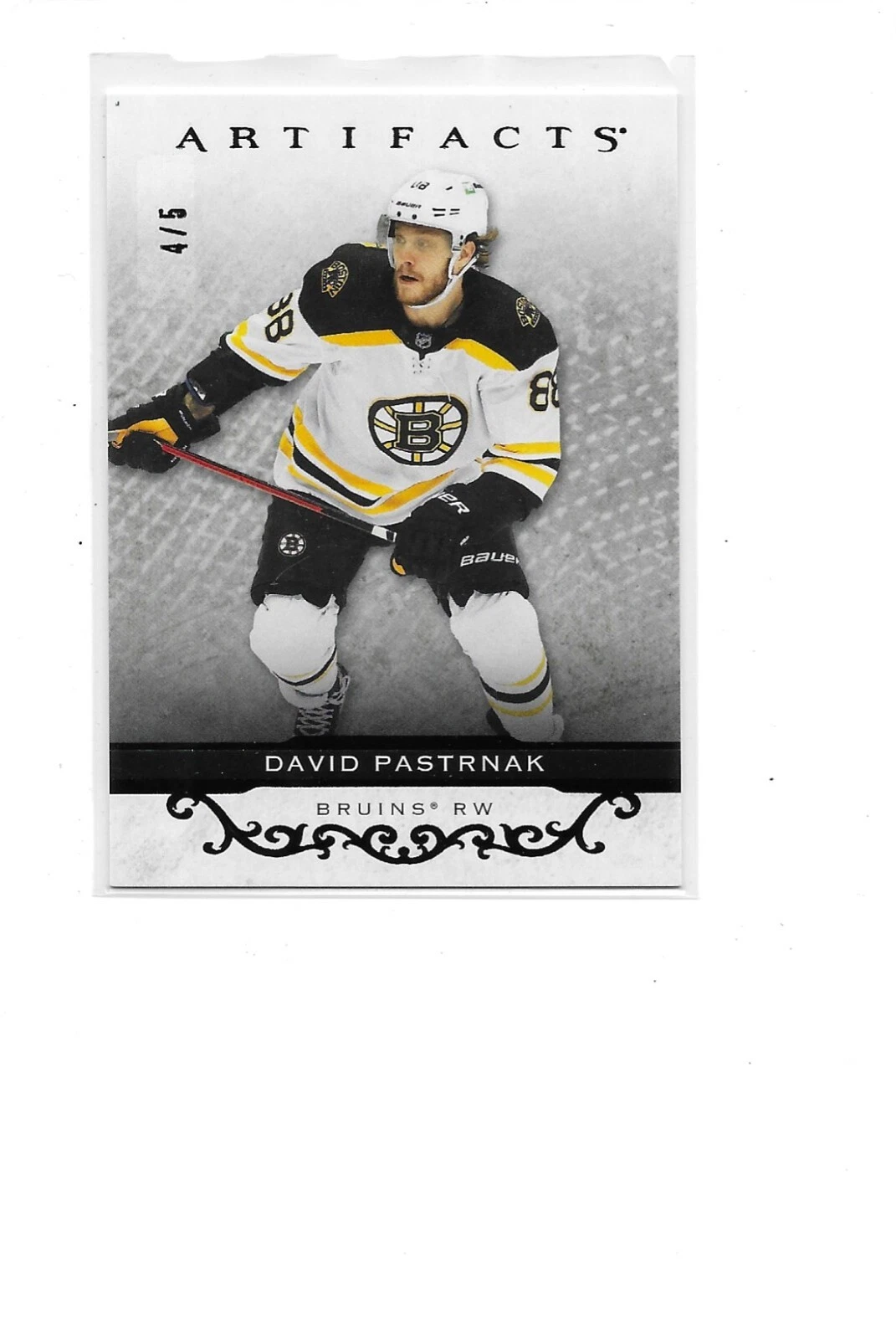 2021-22 Upper Deck Artifacts BLACK parallel David Pastrnak 4/5