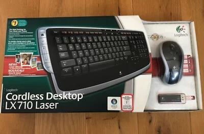 Logitech Cordless Desktop Keyboard and Mouse - LX710 Laser - Brand New in box - Image 1 of 4