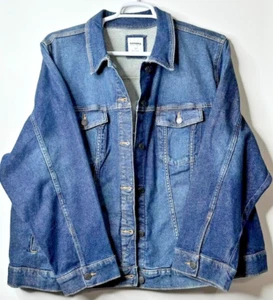 Sonoma Women's Blue Jean Jacket Pockets Button Waist Adjustable 3XL **NEW w/TAGS - Picture 1 of 8