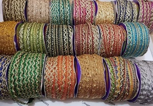 1 Yard Beautiful embroidered pattern lace trimming ribbon Net Wedding dress - Picture 1 of 34
