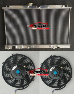 For Honda Accord LX EX 3.0L Acura TL 3.2L 1998-2002 1999 Aluminum Radiator+Fans - Image 1 of 4