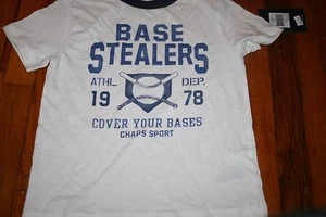 Chaps sports boys size 5 baseball shirt NWT - Picture 1 of 6