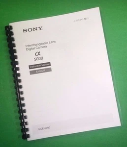 Bedienungsanleitung für Sony A5000 Alpha 5000 ILCE5000 Kamera 40 Seiten mit Klarsichthüllen! - Bild 1 von 1