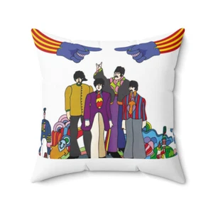 The Beatles Yellow Submarine - quadratisches Kissen - in 4 Größen erhältlich - Bild 1 von 13