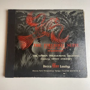 12" 78 RPM Set (3) Ernest Ansermet-The Firebird Suite/Stravinsky/Decca AK1574-6 - Picture 1 of 9