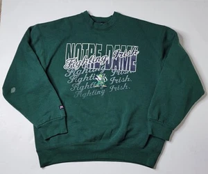 Jansport Vintage 90s Notre Dame Fighting Irish XL Crewneck Sweatshirt Made USA - Picture 1 of 7