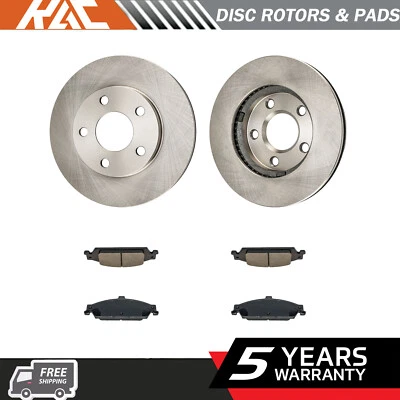 6 piezas rotores de freno de disco delanteros y pastillas de cerámica para Oldsmobile Alero 1999-2004 Foto 1 de 4