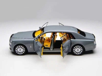 1:18 Rolls Royce Phantom 8th Eight Generations Diecast Model Car Gray - Image 1 of 4