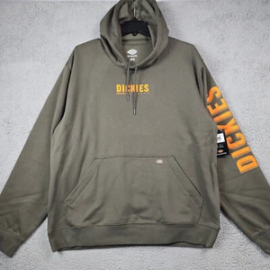 Dickies Sweater Mens 2XL XXL Green OUTDOOR FLEECE Midweight HOODIE Rain NWT - Picture 1 of 14