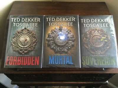 THE BOOKS OF MORTALS: Bks 1-3,Tosca Lee & Ted Dekker, SIGNED, 1st/1sts HCDJ - Image 1 of 4