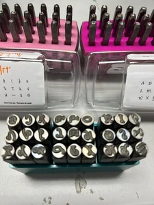 ImpressArt Metal Stamp Set UPPERCASE & LOWER CASE LETTERS LOT OF 3 Boxes - Picture 1 of 4