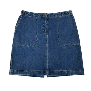 Lauren Jeans Co. Ralph Lauren Vintage Mini Denim Skirt Womens 12 - Picture 1 of 5