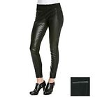Jessica Simpson Tomkin Black Faux Leather/Stretch Ponte Panel Legging, 9/10, $79