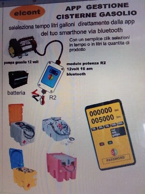 contalitri gasolio kerosene con selezione valore desiderato tramite app android - Immagine 1 di 4