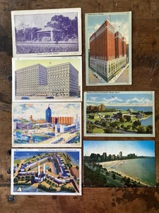 Vintage Chicago Postcards Iconic Buildings, Lincoln Park, Lake Shore Drive - Picture 1 of 4