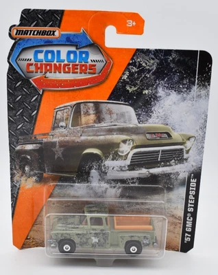 Matchbox Superfast 1957 GMC Stepside Pickup Truck Color Changers. Blister Card - Image 1 of 2