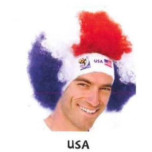 Retro Official Fifa Soccer Afro Wig from 2010 Games - Bild 1 von 2