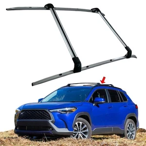 Luggage 2PC Roof Rails 2PC cross bar Fit For Toyota Corolla Cross 2021-2024 - Picture 1 of 19
