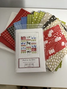 Moda Fabric Kit- "On The Farm" by Stacy Iest Hsu 60x70 Top Barns Animals Pattern - Picture 1 of 6