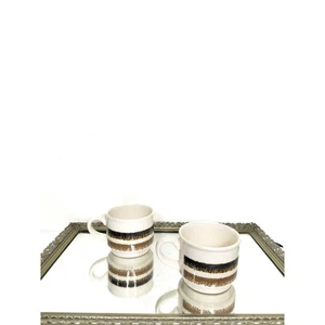 Vintage Bilton Stapelbecher - 2er Set - Made in England - 70er Retro Bohemian - Bild 1 von 10