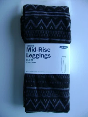 NUEVO EN PAQUETE LEGGINGS MUJER AZUL MARINO ANTIGUO XL TIRO MEDIO NEGRO GRIS CÁLIDO ESTAMPADO Foto 1 de 4