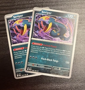 2x Seviper 062/094 Pokemon Phantasmal Flames Near Mint English - Picture 1 of 1