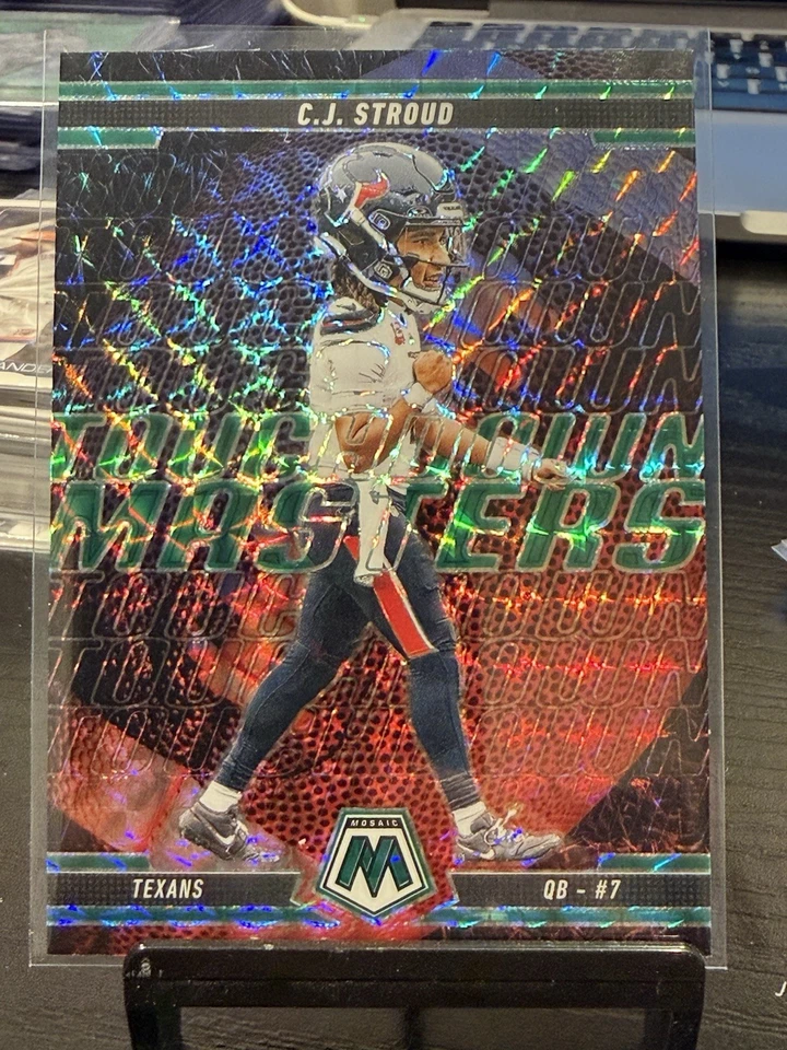 C. J. Stroud 2025 Panini Mosaic Touchdown Masters Green Prizm - Texans - Image 1 of 1