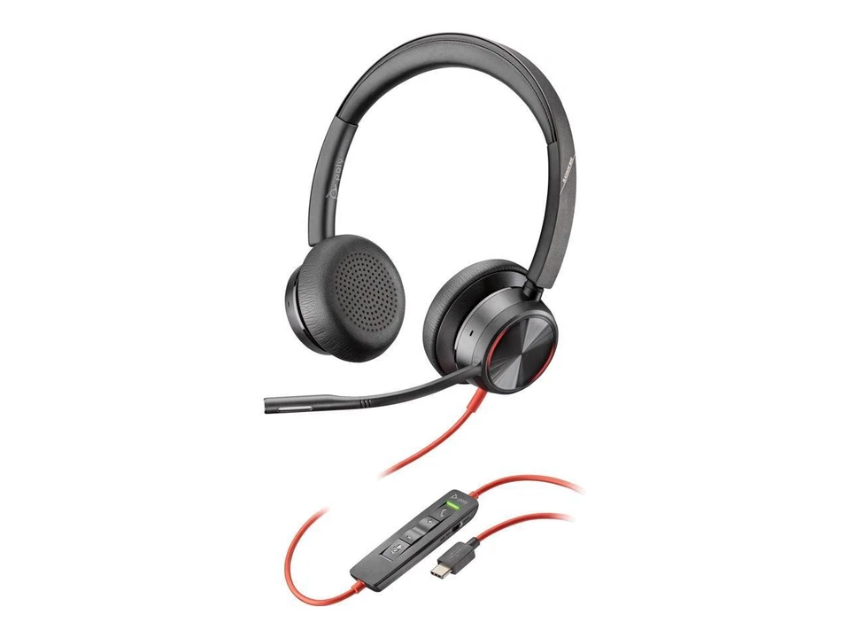 Poly Blackwire 8225 Headset - Stereo - USB Type C - Wired - 32 Ohm - 20 Hz - 20 - Image 1 of 4