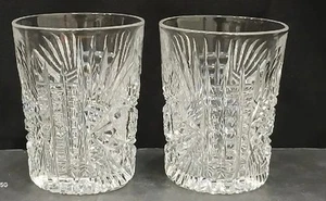 American Brilliant Cut Glass Tumblers - Set Of 2 - Imagen 1 de 5