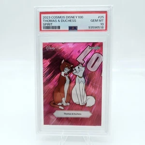 Cosmos Disney 100 Thomas & Duchess #25 2023 PSA 10 Aristocats Love Spirit - Imagen 1 de 2