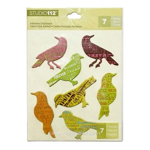 Pegatinas de aglomerado Studio 112 Bird brillo álbum de recortes adornos para tarjetas - Imagen 1 de 6
