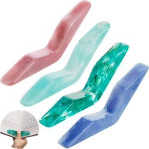 Eaasty 4 Pcs Christmas Book Thumb Page Holder Resin Light Colors  - Bild 1 von 7