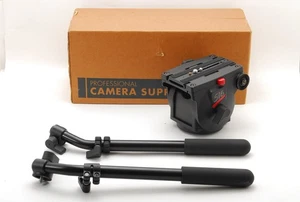 Manfrotto 516 Pro Fluid Video Tripod Head with Dual Pan Tilt Handles from Japan - Picture 1 of 19