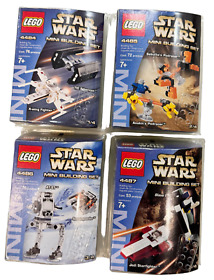 Lego Star Wars Mini Building Set Lot 4484 4485 4486 4487 Factory Sealed 2003
