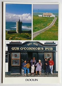 Gus O'Connor's Pub Doolin Co Clare Ireland Postcard - Real Ireland - Picture 1 of 3